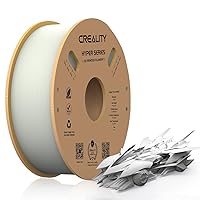 CREALITY Ender Fast PLA Filament 1.75mm, High Speed White PLA 3D Printer Filament, 1kg (2.2lb) Neatly Wound Cardboard Spool, Dimensional Accuracy +/- 0.03mm, Fit for Most Rapid FDM 3D Printers(White)