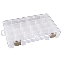 ArtBin Floss Finder Box: Clear Sewing Organizer with 6 Compartments, 12 Dividers, Durable - Perfect for Embroidery Floss and Small Sewing Supplies Storage