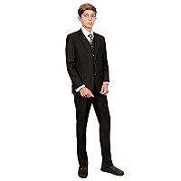 Gioberti Boys 6-Piece Suit Set Includes Shirt and Accessories