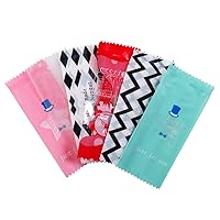 Assorted 5 Designs Nougat Candy Wrapper 1000 Counts 3.5 * 1.6 Inch (B)
