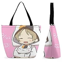 Natsume's Book of Friends Nyanko-sensei Eco Bag, Shopping Bag, Storage Bag, Unisex, Capacity, Stylish, Portable, Shopping Bag, Travel, Large Capacity, Handbag, Crossbody Work, School, Shoulder Bag,