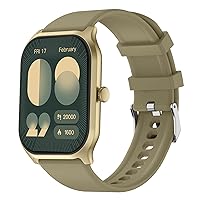 Loluka Smartwatch für Herren, 5,1 cm (2 Zoll), HD-Bildschirm, Smartwatch, Telefonieren, Nachrichtenerinnerung, 100+ Sport-Modi, Herzfrequenz, Fitnessuhr, iOS, Android, Schrittzähler, Kalorienzähler,