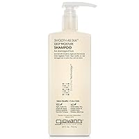 GIOVANNI Eco Chic Smooth as Silk Deep Moisture Shampoo - Apple + Aloe Extracts, Calms Frizz, Detangles, Wash & Go, Lauryl & Laureth Sulfate Free, Paraben Free, Color Safe - 24 oz