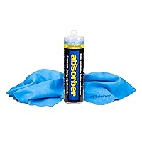 The Absorber Synthetic Premium Drying Chamois Cloth for Car: Super Absorbent, Scratch-Free and Washable | 27-Inch x 17-Inch, Blue, Large (PN: 14942-42149)