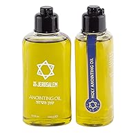 Holy Anointing Oil from Israel, Holy Spiritual Oils Bottles from Jerusalem Blessed, Handmade with Natural Ingredients and Blessed for Wedding Ceremony, Religious Use, 3.4 Fl Oz