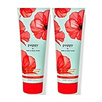 Poppy Ultimate Hydration Body Cream Gift Set For Women, 8 Fl Oz (Pack of 2) (Poppy)