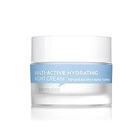 Cosmedica Skincare Multi-Active Hydrating Night Cream - Revitalizing Overnight Moisturizer & Anti-Aging Cream for Face and Neck with Hyaluronic Acid, Organic Shea, Glycolic Acid and Vitamin E 2 oz