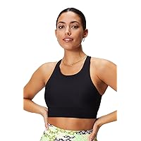 Fabletics Women's No-Bounce Sports Bra, Workout, Yoga, Athletic, Fitness, Gym, UPF Protection, 4-Way Stretch