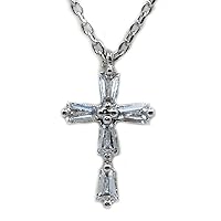 Sparkle Holy Cross Christian Love Cubic Zirconia Women Girls Fashion Jewelry Necklaces