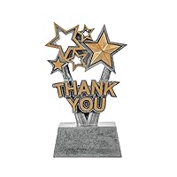 Decade Awards Thank You Trophy - 6 or 8 Inch Tall | Sponsor or Contributor Celebratory Award | Exquisite Acclamation of Appreciation and Recognition - Engraved Plate on Request