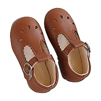 Children's Sandals Spring/Summer Solid Soft Sole Hollow Metal Buckle Walking Shoes Party Glitter Sandals for Girls