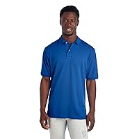 Men's Short Sleeve Polo Shirts, SpotShield Stain Resistant, Sizes S-5x