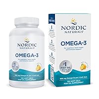 Nordic Naturals Omega-3, Lemon Flavor - 120 Soft Gels - 690 mg Omega-3 - Fish Oil - EPA & DHA - Immune Support, Brain & Heart Health, Optimal Wellness - Non-GMO - 60 Servings