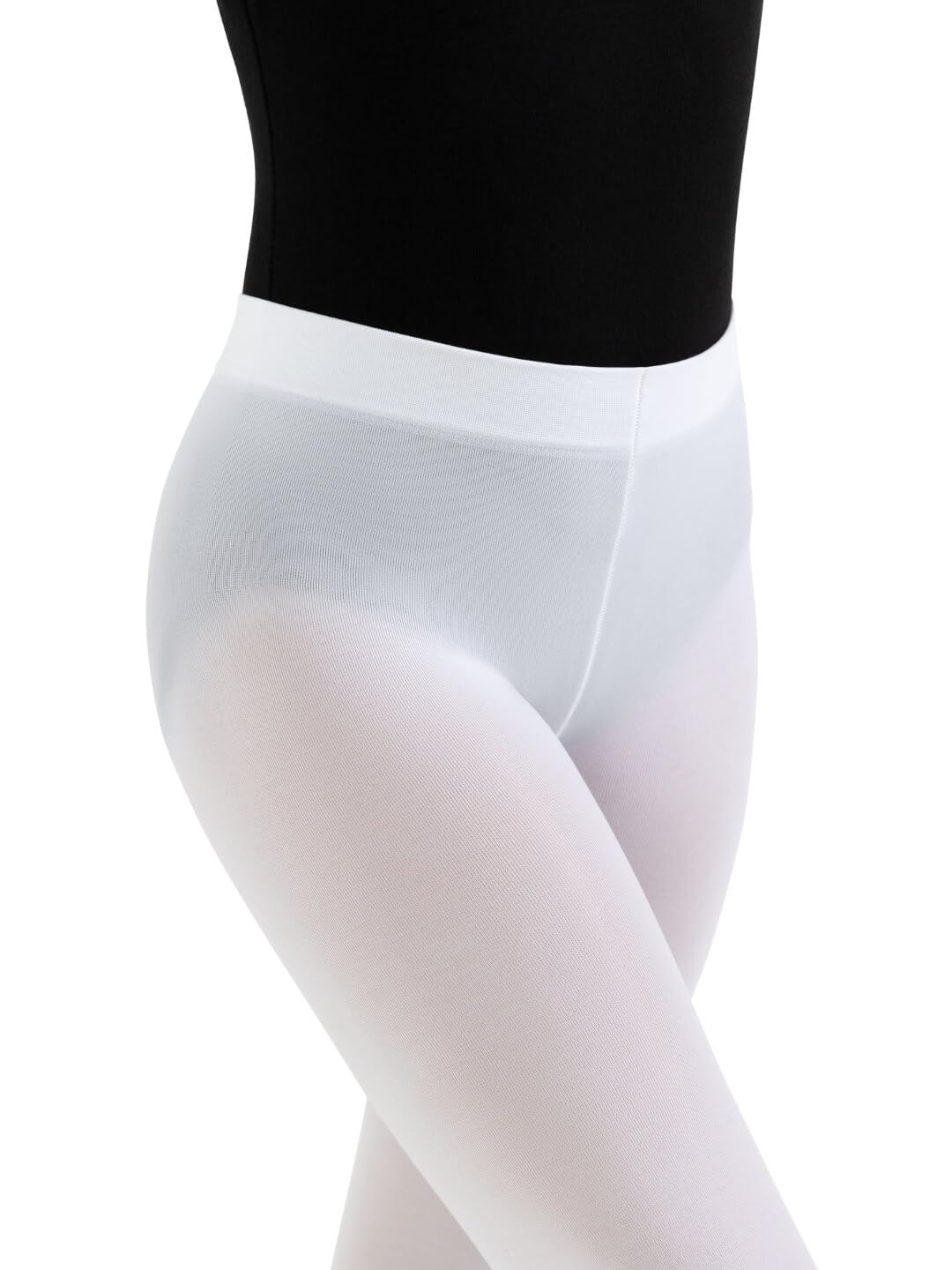 Capezio Little Girls' Ultra Soft Self Knit Waistband Footed Tight