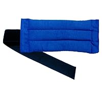 Hot & Cold Therapy Pack- Back & Abdomen Wrap - Natural & Reusable Heating Pad - by SensaCare (New Blue Corduroy)