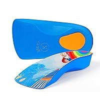 Arch Support Insole for Kids Shoes, Orthotic Shoes Inserts for Kids, 3/4 Length Inserts for Children’s Heel Pain, Flat Feet, Plantar Fasciitis, Pronation