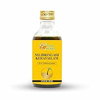 Nilibringadi Keratailam Neelibhringadi Hair Oil for Scalp, Hair Loss,Ayurvedic Oil for Hair Premature Graying 200ml Bottle