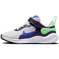 Nike Revolution 7 Little Kids' Shoes (FB7690-100, Summit White/Fuchsia Dream/White) Size 8
