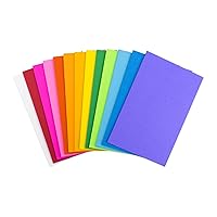 Hygloss Products Bright Blank Flash Cards - Great Study Tool - Multitude of Uses - 10-13 Assorted Colors - 3” x 5” - 100 Cards,43511