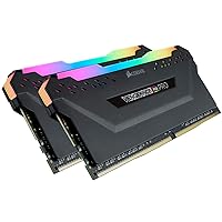 Corsair Vengeance RGB PRO 64GB (2x32GB) DDR4 3600 (PC4-28800) C18 Desktop Memory – Black,CMW64GX4M2D3600C18