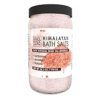 Dead Sea Collection Bath Salts Enriched with Himalayan - Pure Salt for Bath - Large 34.2 OZ. - Nourishing Essential Body Care for Soothing and Relaxing Your Skin and Muscle