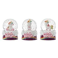 DREAM HORSE Snow Globe 'Unicorn' 3-Ass Does Not Apply Dolls and Accessories, Multicolor (35362Z)