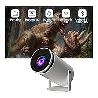 1080*720 Ultra HD Mini Projector, 4K Portable Home Recommended Projector BT5.0 Dual Band WIFI6 120Ansi Brightness180° Rotation & Auto Keystone Home Theater Outdoor Portable Projector