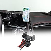 Car Phone Mount Fit for Chevrolet Corvette C8 2020-2024, Cell Phone Holder for Center Console Navigation Screen, Handsfree Car Phone Stand, Clamping Arms Holder - Style A
