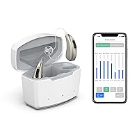 Bluetooth Hearing Aids for Seniors Severe Hearing Loss with Smart APP Control,Earrck Hearing Aid with Noise Cancelling Adjustable Frequency (Gold)