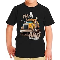 Crushing It Toddler T-Shirt - Truck Kids' T-Shirt - Print Tee Shirt for Toddler