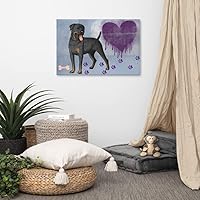 Canvas digital drawing expressing the love and loyalty of dogs dog portrait painting custom dog portrait painting