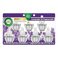 Air Wick Plug in Scented Oil Refill, 7 Count (Pack of 1), Lavender, Air Freshener, Essential Oils