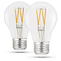 Feit Electric LED A19 Medium Base Light Bulb - 40W Equivalent - 15 Year Life - 450 Lumen - 5000K Daylight - Dimmable | 2-Pack