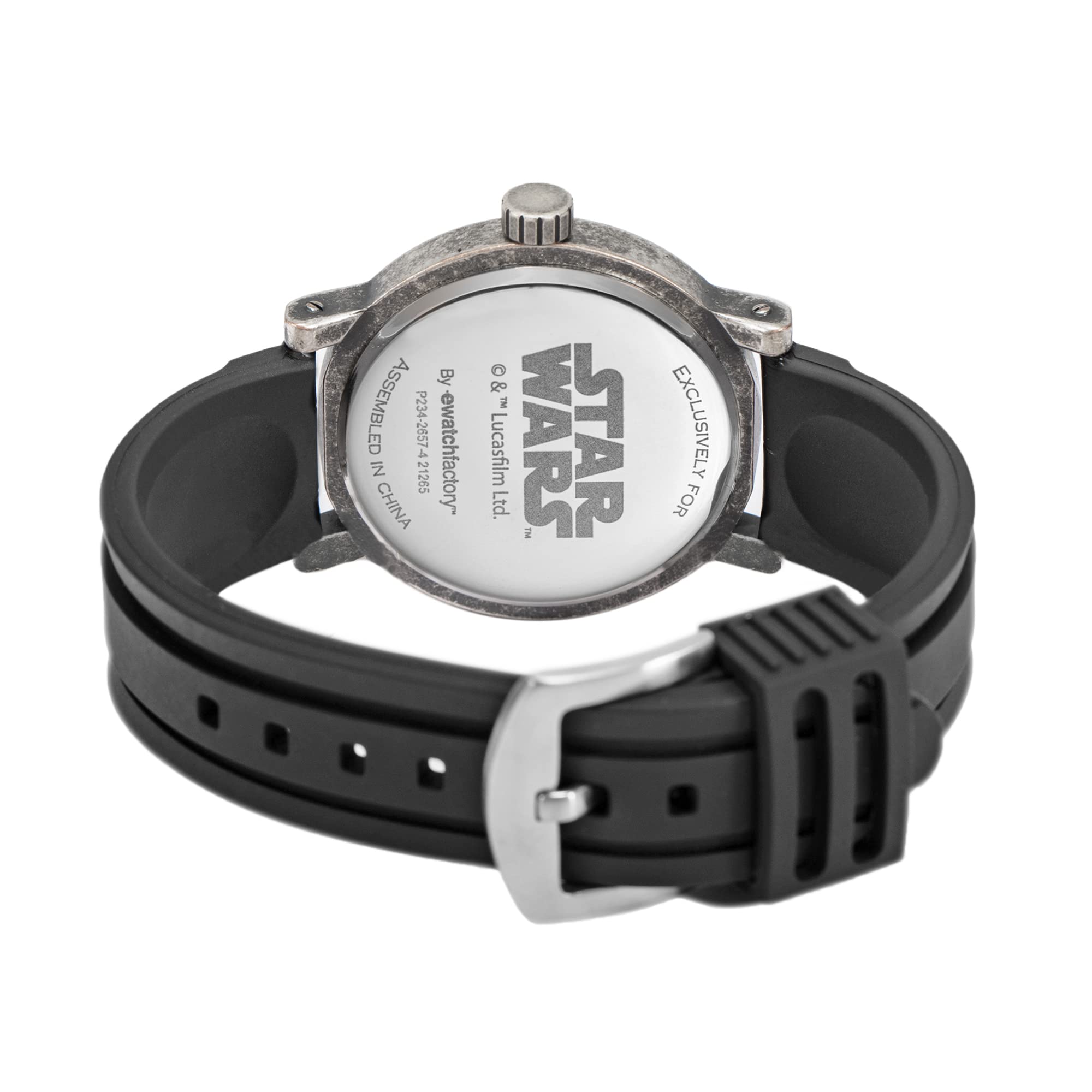 Star Wars Adult Vintage Analog Quartz Watch, Grey/Black/Black