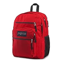 JanSport Laptop Backpack - Computer Bag with 2 Compartments, Ergonomic Shoulder Straps, 15” Laptop Sleeve, Haul Handle - Book Rucksack - Red Tape