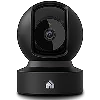 2023 New Indoor Pan-Tilt Security Camera, 1080p HD Dog Camera w/Night Vision, Motion Detection for Baby & Pet Monitor, Cloud & SD Card Storage, Works w/Alexa & Google Home, 2.4G WiFi (EC71)