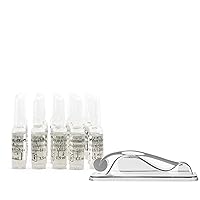 Dermaroller Hyaluronic Moisture Acid Ampoules Serum, 30 Pc of 1.5 ml Tubes with Homecare Roller