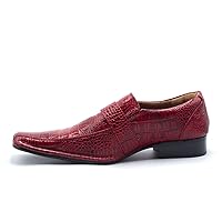Men's 99344 Classic Square Toe Slip On Loafers Casual Dress Shoes