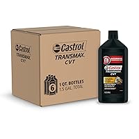 Castrol - 15B652-6PK Transmax ATF Black CVT Transmission Fluid - 1 Quart, (Pack of 6)