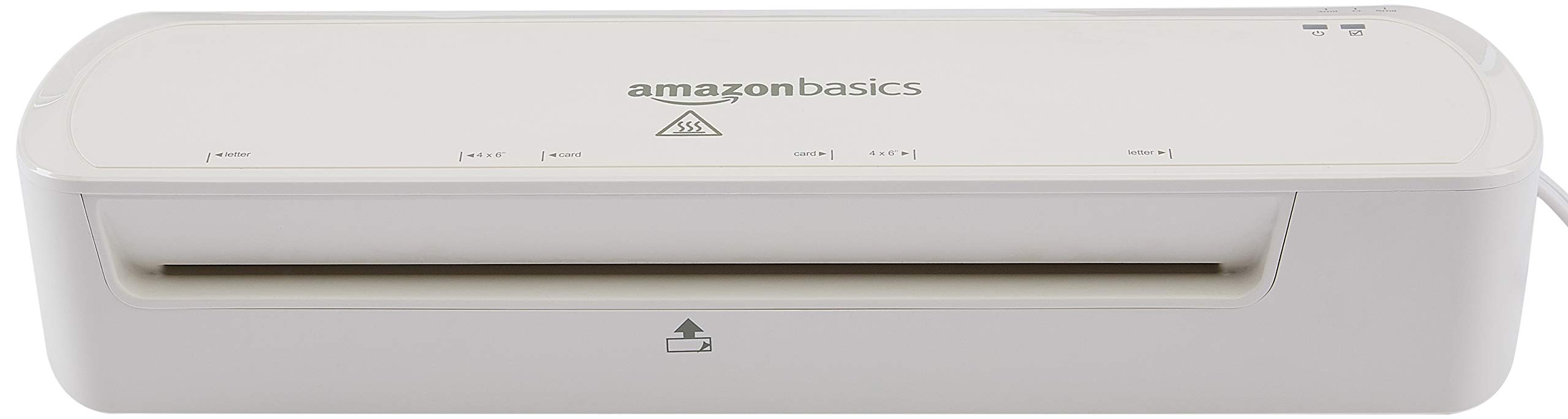 Amazon Basics 9-Inch Thermal Laminator Machine, White