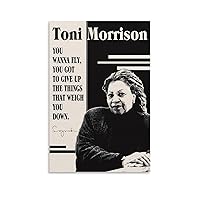 MOJDI Toni Morrison Quotes Posters Famous Quote Art Poster Canvas Painting Wall Art Poster for Bedroom Living Room Decor 12x18inch(30x45cm) Unframe-style