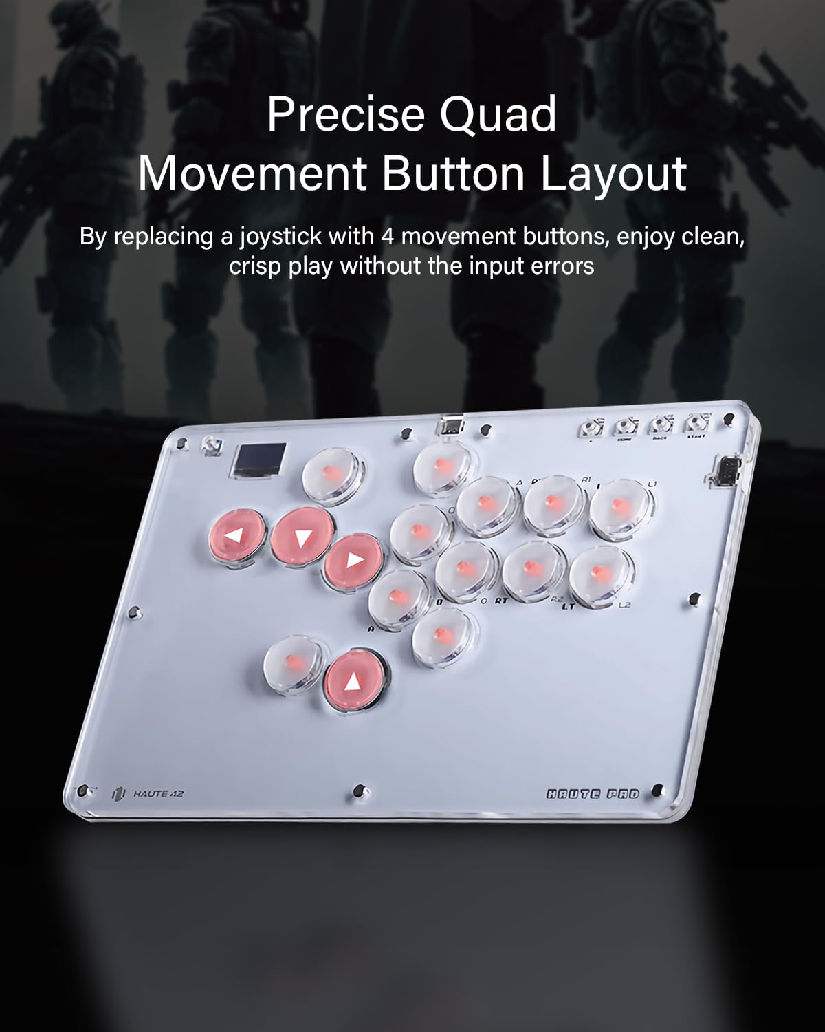 Sehawei Arcade Stick 16Keys All-Button Gamerfinger with Turbo Functions & Custom RGB,Arcade Controller Street Fight for PC/Ps3/Ps4/Switch/Steam Game Keyboard-Supports Hot Swap & SOCD