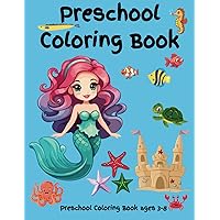 Preschool Coloring Book: A book filled with fun and easy coloring pages that are perfect for girls, boys, or anyone that prefers simple and easy ... dragon, flower, treat and other fun designs.