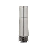 Stainless Steel Filled Pepper Grinder, 8 Inch