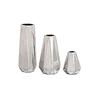 Deco 79 CosmoLiving by Cosmopolitan Ceramic Geometric Vase, Set of 3 13