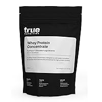 Whey Protein Concentrate - 100% Whey Protein Powder - Fast Acting Low Carb Protein Powder with Essential Amino Acids - High in Leucine - Chocolate Fudge Brownie - 1lb.