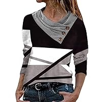 Blouses for Women Dressy Fashion Long Sleeve Loose Western Shirts Vintage Pullover Tunic Tops to Wear with Leggings