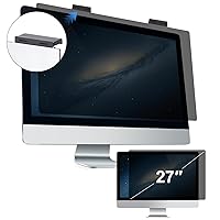 Computer Privacy Screen Filter 27 Inch, Hanging Computer Screen Privacy Shield Compatible with 16:9 Widescreen Monitor, Eye Protection and Blue Light Blocks