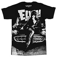 Elvira Macabre Mobile Men's T-Shirt Oversize Print Tee