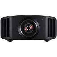 JVC DLA-NZ8 D-ILA Home Theater Projector, 2500 Lumen, Native 4K with 8K e-ShiftX Technology, Frame Adapt HDR, 2-HDMI Inputs, Supports 8K-60P/4K-120P, Ideal for Gaming, HDR10+, 65 mm All-Glass Lens, 80